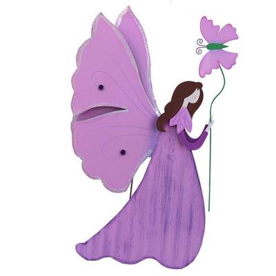 Sunset Vista Designs 420906 - Purple Fairy Porch Sitter (94435) Lawn and Garden Statue Figurines