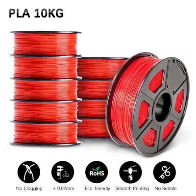 JAYO 3D Printer part PETG/PLA Meta/PLA/SILK/PLA PLUS/TPU Filament 1.75mm for 10Rolls FDM 100% No