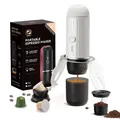 Macchina da caffè portatile per auto e casa, macchina da caffè espresso USB-TYPEC adatta per macchina da caffè all'aperto in polvere di caffè in Capsule Nexpresso