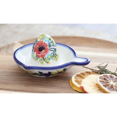 Blue Rose Polish Pottery 56A WR Unikat Lemon Squeezer