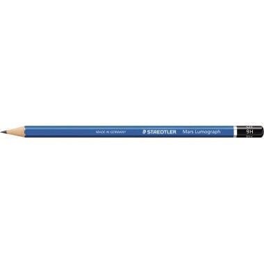 STAEDTLER Bleistift Mars Lumograph 100-9H 17,5cm 9H Schaft blau Image