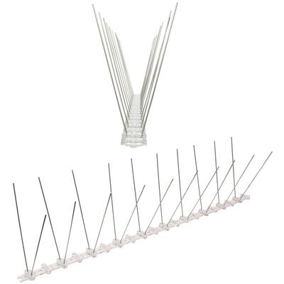 5 Meter (10 x 0,5m) Taubenspikes 2-reihig auf Polycarbonat - hochwertige Lösung für Vogelabwehr Image