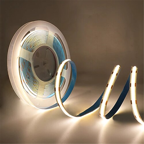 COB-LED-Streifenlichter DC 12 V 320 Dioden COB flexibles LED-Streifenband linear für Raumdekor 1 m/2 m/3 m/4 m/5 m Image