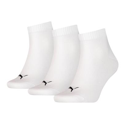 Puma 3-Pack-Herren weiße Schuhfuttersocken