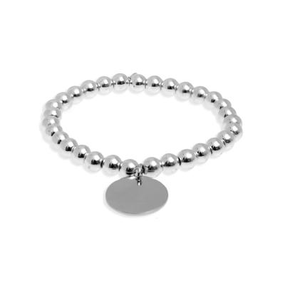 Luxenter Nakko Armband aus 925 Sterling Silber und rhodiniertem Hämatit