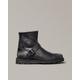 Belstaff Trialmaster Motorcycle Boots Men's Brushed Leather Black Size UK 10