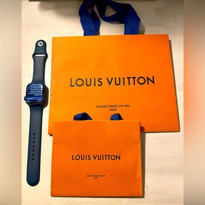 Louis Vuitton Other | Louis Vuitton Gift Bag 8 X 7 Plus Bonus Little Lv Gift Bag | Color: Orange | Size: Os