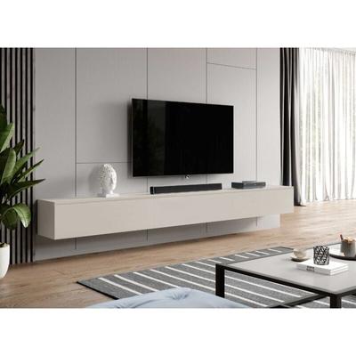 Furnix TV-Kommode BARGO 300 cm (3x100cm) Lowboard ohne LED Beige Image