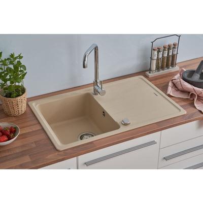 Respekta - Küchenspüle Einbauspüle Spülbecken Granitspüle 78 x 50 Beige Columbia Image