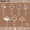 Acrylic Cartoon Capybara Badge Reel Creative ID Card Clips Name Card Holder Office Supplies