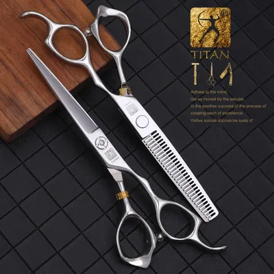 TITAN Professional barber tools hair scissor Cutting thinning hairdressing shear