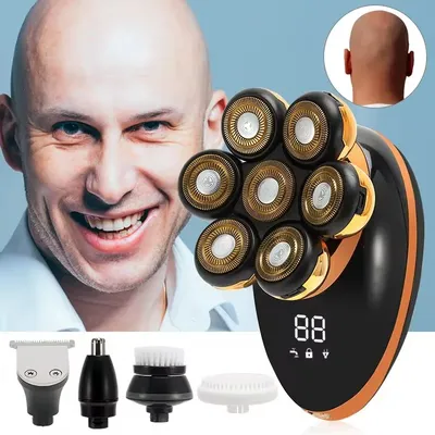 New Shaver For Men 7D Independently 7 Cutter Floating Head Rechargeable Waterproof Electric Razor