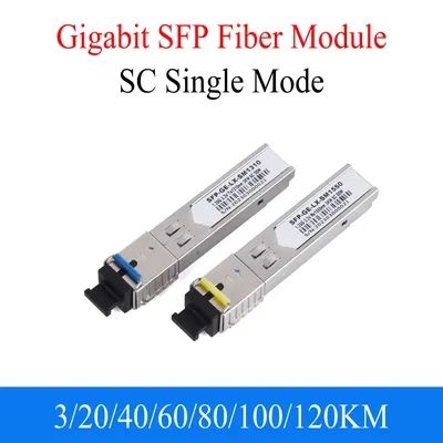 1Pair Gigabit Fiber SFP Module 1000M SC 1.25G 1310nm/1550nm Single Mode A+B Fiber Module Fit For