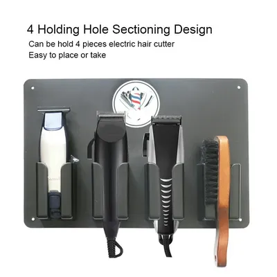 Professional Barber Tools Storage Case High Temperature Plastic Convenient Hair Clipper Stand Holder