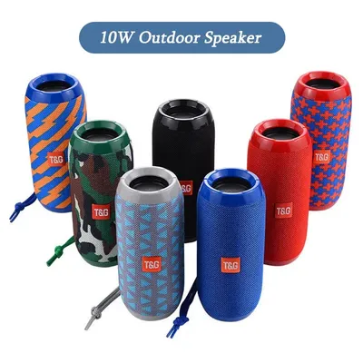 TG117 Portable Bluetooth Speaker Outdoor Wireless Woofer Free Call /FM/TF Card/USB Flash Drive