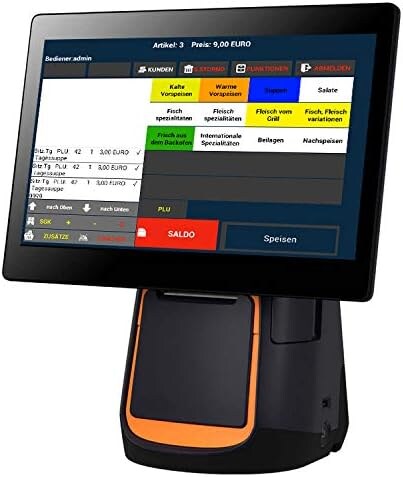 Android 15" All-in-ONE Kassensystem für Einzelhandel und Schnellgastronomie: Touschscreen, Bondrucker Image