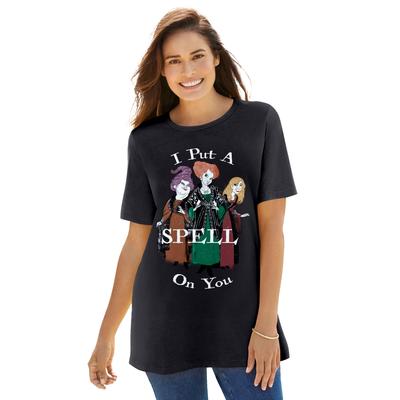 Plus Size Women's Disney Black Hocus Pocus Spell Tee by Disney in Black Hocus Pocus (Size S)