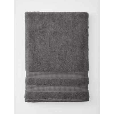 Waffle Quick Dry Bath Sheet by BrylaneHome in Light Gray