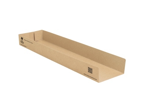 720 Snacktrays, Pappe `NOTPLA` 3 cm x 7,5 cm x 28,5 cm braun Image