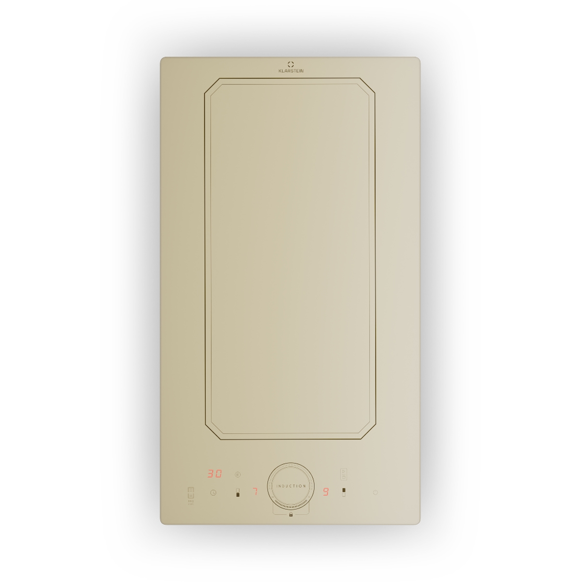 Klarstein Victoria Domino Induktionskochfeld Einbau 3500W Flexzone Timer Vintage-Creme Image