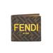 Bi-fold Wallet With Logo - Brown - Fendi Wallets