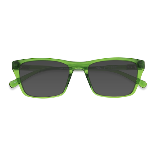 Male s square Clear Green Plastic Prescription sunglasses - Eyebuydirect s Seabreeze