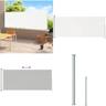 Seitenmarkise Ausziehbar 220x500 cm Creme - Seitenmarkise - Seitenmarkisen - Home & Living - Creme
