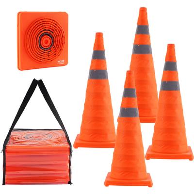 Mophorn - vevor Sicherheitskegel Verkehrshütchen, 4 Stk. Zusammenklappbare Verkehrskegel, Baukegel Image
