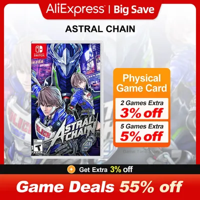 ASTRAL CHAIN Nintendo Switch Game Deals 100% Official Original Physical Game Card Action Genre 1