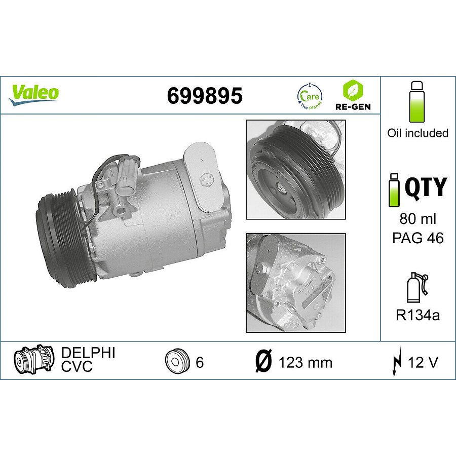 Compresseur De Climatisation Valeo 699895