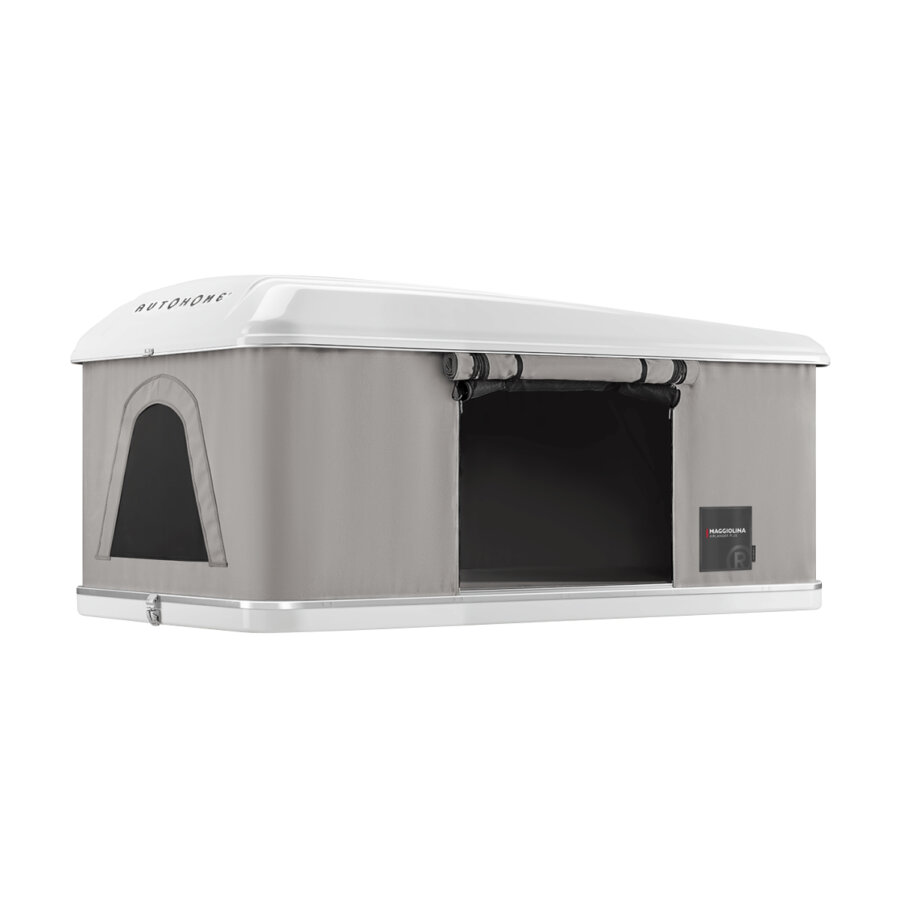 Tente De Toit Maggiolina Airlander Large Autohome Grise Coque Blanche (2 Adultes + 2