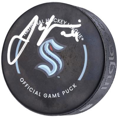 Jamie Oleksiak Seattle Kraken signierter offizieller Spielpuck 2022 Image