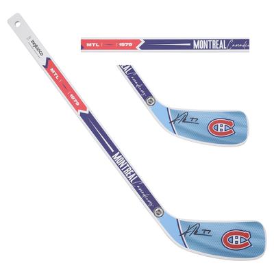 Kirby Dach Montreal Canadiens signierter 2022-23 Reverse Retro Mini Stick Image