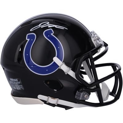 Jonathan Taylor Indianapolis Colts signierter 2023 schwarzer Alternate Speed Mini-Helm Image