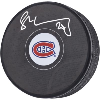 Juraj Slafkovsky Montreal Canadiens signierter Hockey-Puck Image