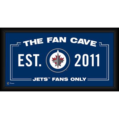 Winnipeg Jets – gerahmte 10 x 20 Zoll Fan Cave Collage Image