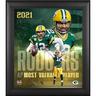 Fanatics Authentic Aaron Rodgers Green Bay Packers 2021 NFL Most Valuable Player 15'' x 17'' Framed Collage Photo