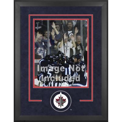 Winnipeg Jets 16" x 20" vertikaler Deluxe-Aufstellrahmen aus Wildleder mit Teamlogo Image