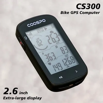 GPS Bike Computer Coospo CS300 Cycle Wireless Speedometer Bicycle Digital Stopwatch Cycling Odometer Cycling Auto Large Display