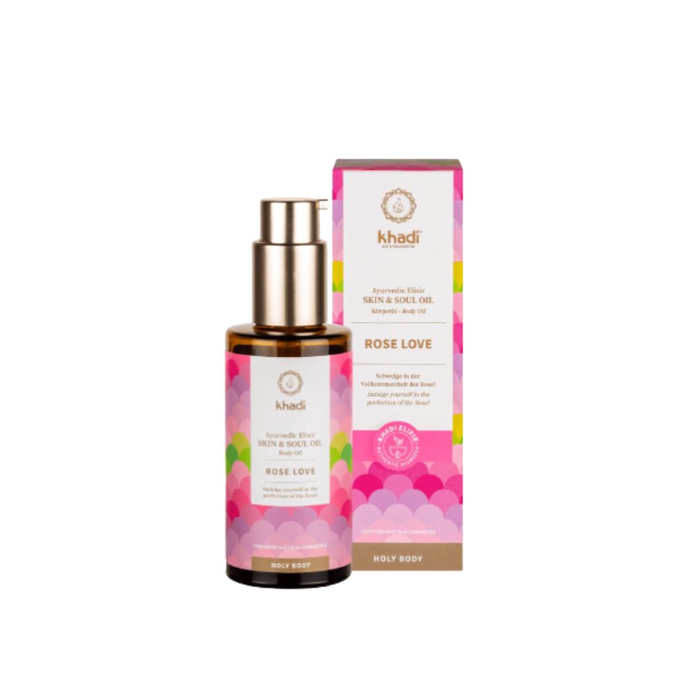 Khadi - Olio per il corpo alla Rosa dell'Amore 100 ml