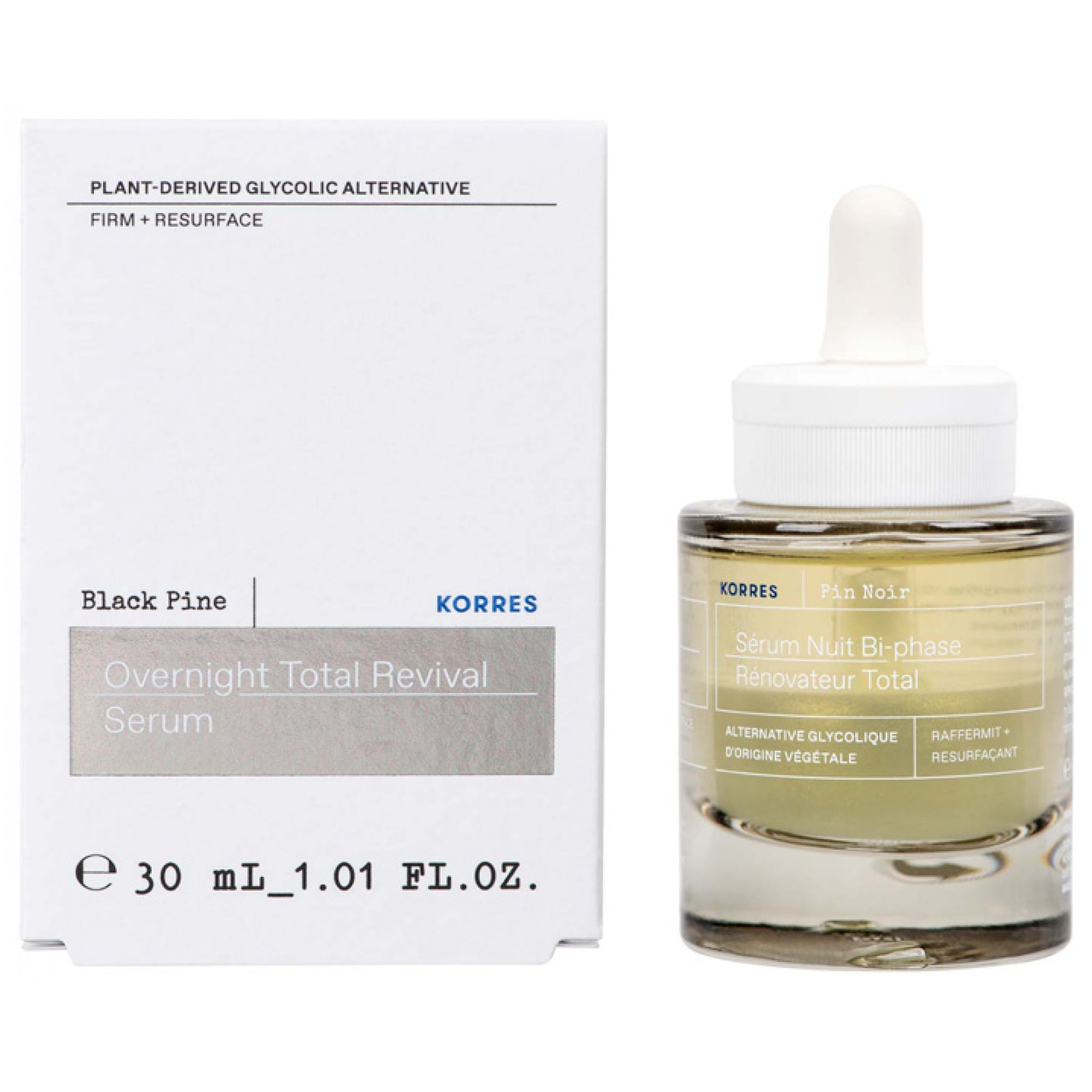 KORRES Black Pine 4D Bio Shape Lift siero notte rivitalizzante 30 ml S