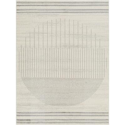 Moderner Skandinavischer Teppich Elfenbein/Grau 160x215