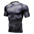Per uomo T-shirt Compressione T-shirt da corsa Manica corta Maglietta Estate Traspirante Asciugatura rapida Traspirazione umidità Fitness Allenamento in palestra Corsa abbigliamento sportivo