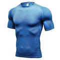 Per uomo T-shirt Compressione T-shirt da corsa Manica corta Maglietta Estate Traspirante Asciugatura rapida Traspirazione umidità Fitness Allenamento in palestra Corsa abbigliamento sportivo