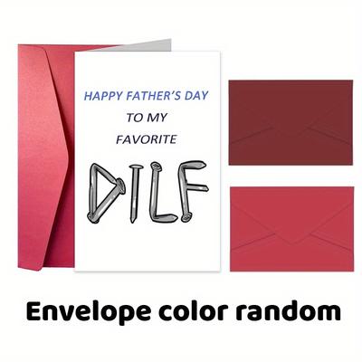 TEMU 1pc, Father's Day Card, Funny Father's Day Gifts Card For Dad, Father's Day Gift For Men, Father's Day Decorations Card, Father's Day Gift Card, Gift Cards, Thank You Cards