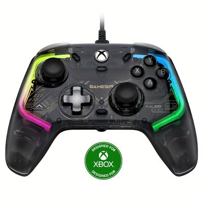 TEMU Gamesir Flux Enhanced Wired Controller For Xbox, Rgb Lighting And Hall Effect Joystick, Compatible With Xbox Series X|s, Xbox One, Windows 10/11 Pc - Officially Licensed