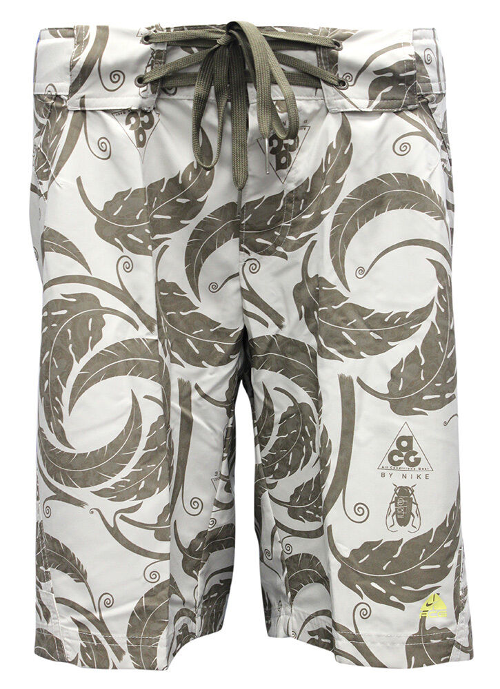 Nike ACG Womens Blattprint Board Schwimmshorts Brown 264348 284 DD71 Image
