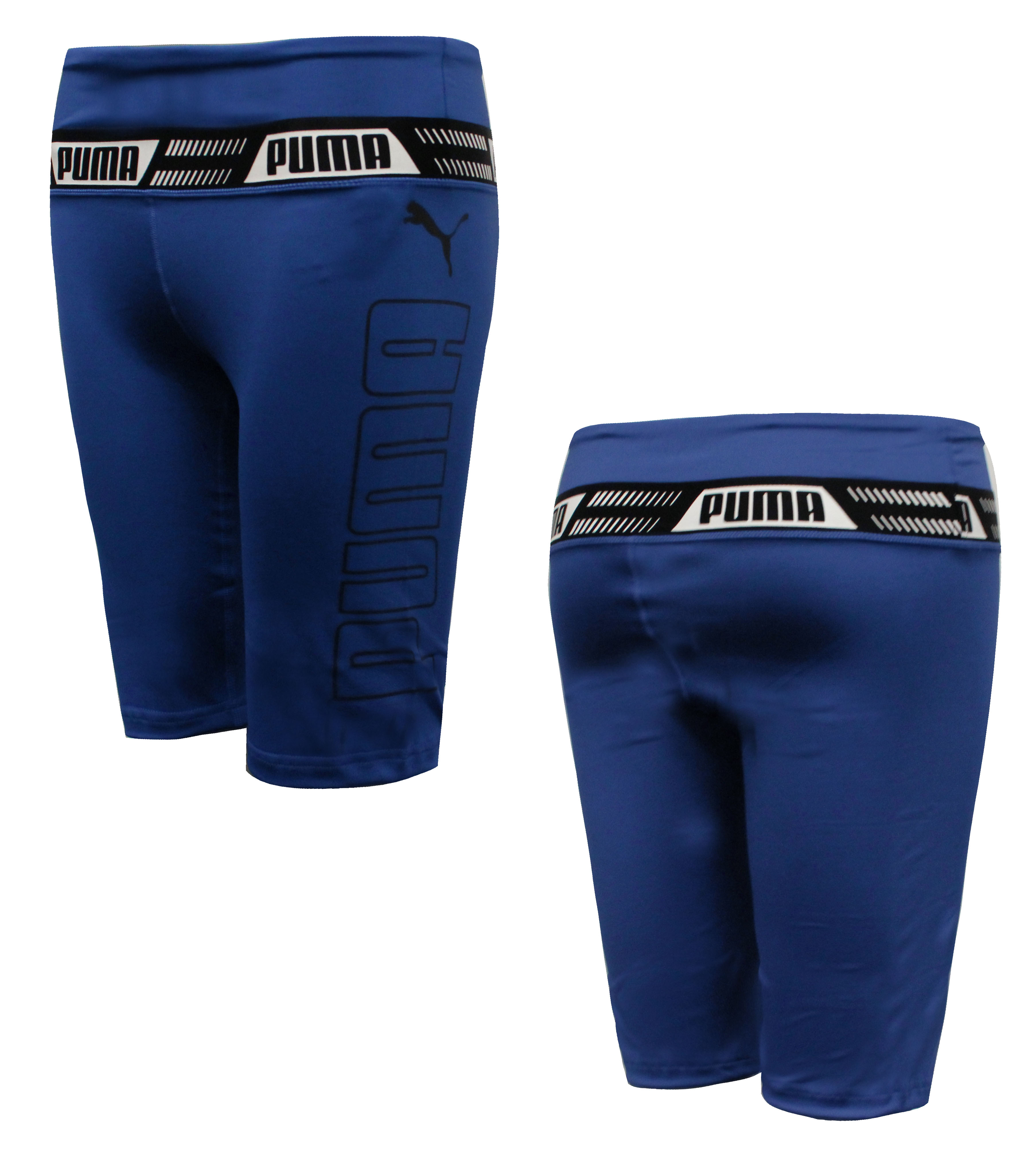 Puma Essential Womens Shorts eng im Fitnessstudio Blau 515061 02 Image