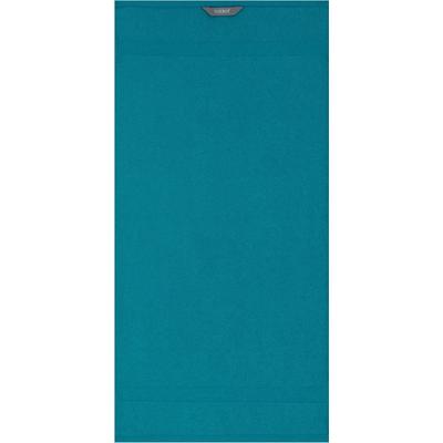 Handtuch EGERIA "Diamant", blau (petrol), B:50cm L:100cm, Frotteevelours, Obermaterial: 100% Baumwolle, Handtücher (Packung), Uni Programm mit schmaler Bordüre, 100 % Baumwolle Image