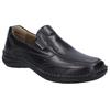 Slipper JOSEF SEIBEL "New Anvers 67", Herren, Gr. 43, schwarz, Leder, casual, Schuhe, Freizeitschuh, Halbschuh, Komfortschuh mit Wechselfußbett